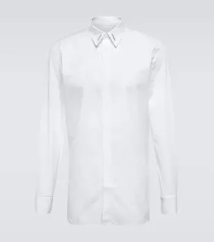 Рубашка из хлопкового поплина Givenchy, белый