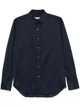 Рубашка из легкого джерси Canali, синий