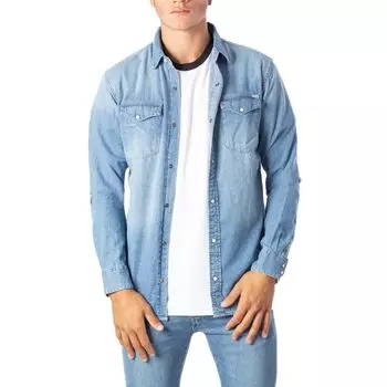 Рубашка из синих джинсов Jack & Jones