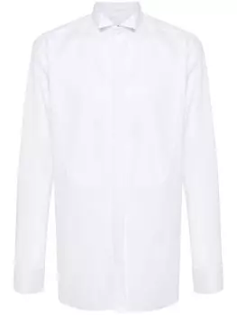 Рубашка из ткани шамбре Canali, белый