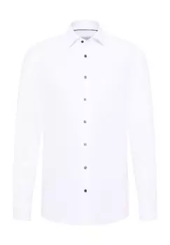 Рубашка из твила MODERN FIT ETERNA, цвет Wei Standardrmellnge