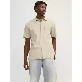 Рубашка Jack & Jones Mykonos Plisse, бежевый
