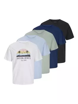 Рубашка JACK & JONES Palm, разноцветный