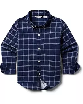 Рубашка Janie and Jack Brushed Tattersol Shirt, разноцветный