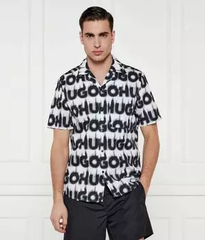 Рубашка Эллино Straight fit Hugo, белый