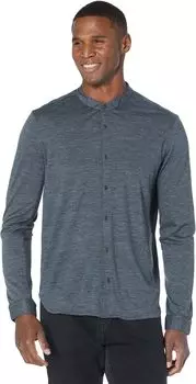 Рубашка John Varvatos Regular Fit Wing Tip Shirt with Extrafine Merino K3454X3, цвет Iron Grey