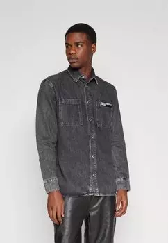 Рубашка Karl Lagerfeld Jeans, серый деним