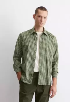 Рубашка KENT COLLAR ONE RECTANGULAR CHEST POCKET ROUND HEM Marc O'Polo, хаки