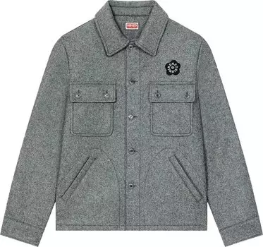 Рубашка Kenzo Overshirt 'Anthracite', серый