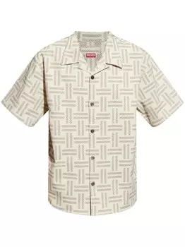 Рубашка Kenzo Weave, нейтральный