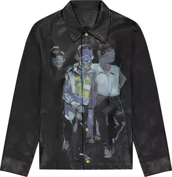 Рубашка KidSuper People Long-Sleeve Shirt 'Black', черный