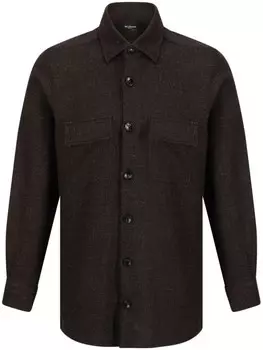 Рубашка Kiton букле, коричневый