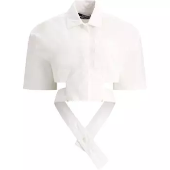 Рубашка короткая Jacquemus, белый