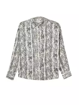 Рубашка Koton Blouse, светло-серый