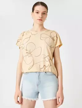 Рубашка Koton, цвет Champagne/Dark beige