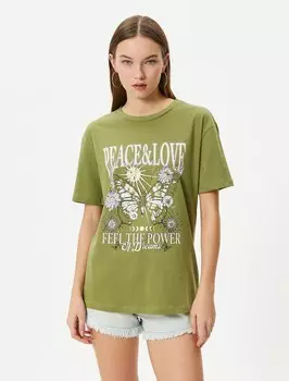 Рубашка Koton, хаки