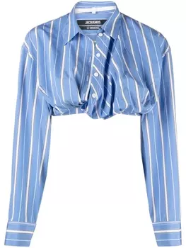 Рубашка La Chemise Bahia Courte Jacquemus, синий