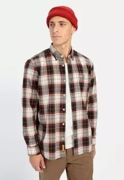 Рубашка LANGARM REGULAR FIT MIT UNDER-BUTTON-DOWN-KRAGEN camel active, красный