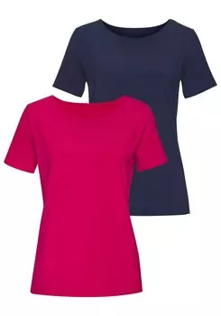 Рубашка LASCANA, цвет Navy/Red