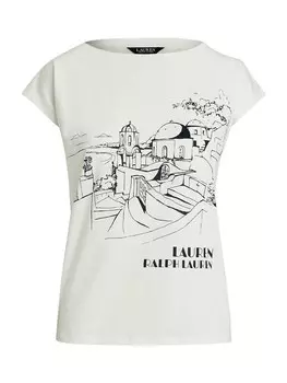 Рубашка Lauren Ralph Lauren, белый