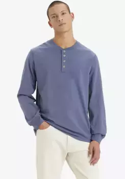Рубашка Levi's с длинными рукавами "4 BUTTON HENLEY BLUES", цвет Naval Academy
