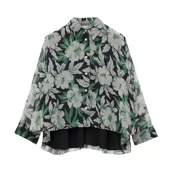 Рубашка Loewe Printed Silk Shirt 'Multicolor', разноцветный