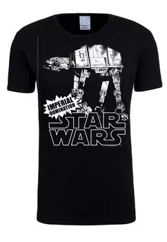 Рубашка LOGOSHIRT AT-AT, черный