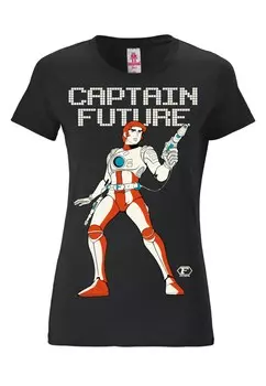 Рубашка LOGOSHIRT Captain Future, черный