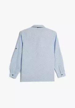Рубашка LONG SLEEVE CLASSIC NECK WITH BOWTIE Koton, светло-голубой