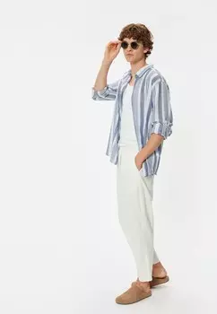 Рубашка LONG SLEEVE Koton, темно-синий