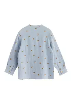 Рубашка LONG-SLEEVED Lindex, светло-голубой