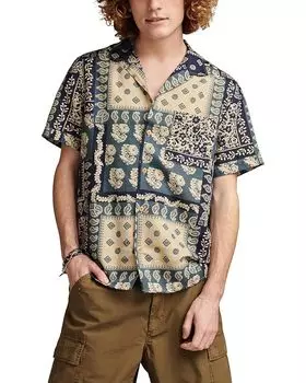 Рубашка Lucky Brand Floral Print Camp Collar, цвет Bandana Print
