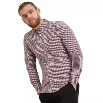 Рубашка Lyle & Scott Gingham, фиолетовый
