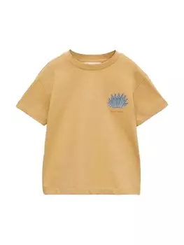 Рубашка MANGO KIDS VIBES, оранжевый