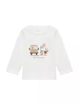 Рубашка MANGO KIDS WOODBUS, белый
