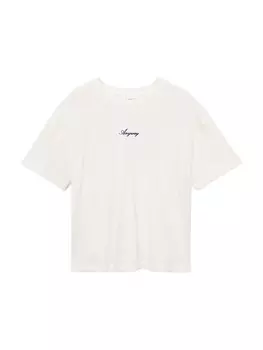 Рубашка MANGO TEEN ANYWAY, белый