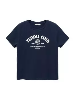 Рубашка MANGO TEEN CLASSIC, темно-синий
