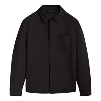 Рубашка Massimo Dutti Lightweight Stretch, черный