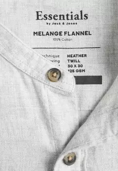 Рубашка MELANGE Jack & Jones, светло-серый