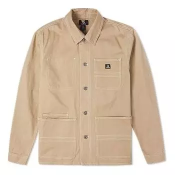 Рубашка men's cargo casual jacket shirt khaki Converse, хаки