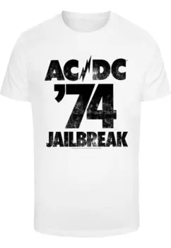 Рубашка Merchcode ACDC - Jailbreak 74, белый