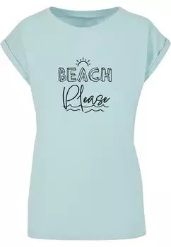 Рубашка Merchcode Beach Please, светло-синий