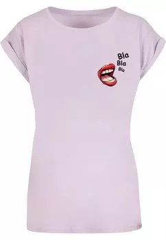 Рубашка Merchcode Bla Bla Bla, лаванда