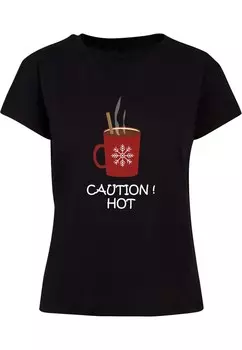 Рубашка Merchcode Caution Hot, черный