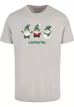 Рубашка Merchcode Christmas Santa Trio, серый