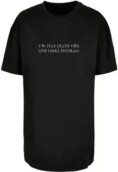 Рубашка Merchcode Crazy Football Girl, черный