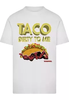 Рубашка Merchcode Deadpool Taco, белый
