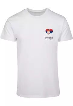 Рубашка Merchcode Football - Serbia, белый