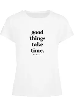 Рубашка Merchcode Good Things Take Time, белый