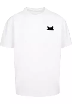 Рубашка Merchcode Halloween - Cat, белый
